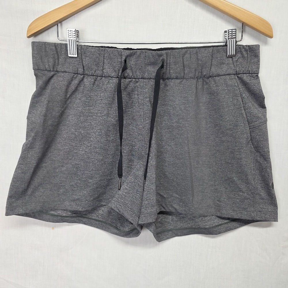 Lululemon Shorts Size 10 Gray Womens On The Fly Drawstring